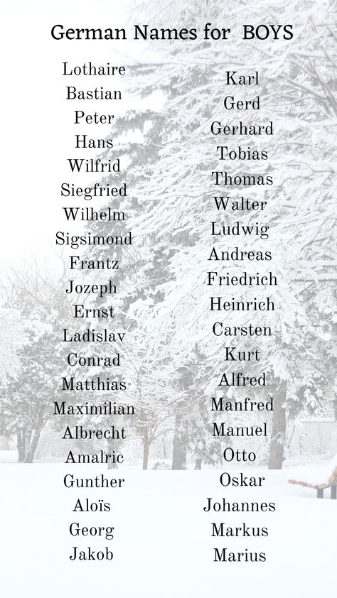 Dutch Last Names, German Last Names For Characters, European Last Names, German Male Names, Medieval Male Names, German Names And Meanings, Russian Male Names, Nordic Boy Names, Germanic Names