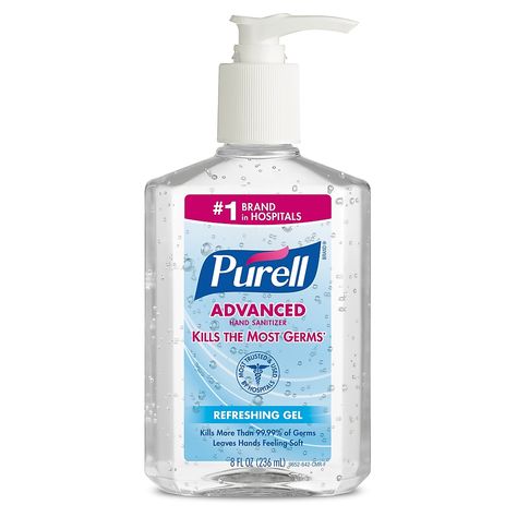 Use Purell Advanced Instant Hand Sanitizer, 8 oz., to kill germs and keep your hands fresh. Europe Packing List, Fruit Scent, Bottle Cleaner, Hand Hygiene, Makijaż Smokey Eye, Pump Bottle, Clean Scents, Oat Milk, Clean Hands