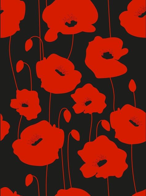 Seamless pattern in the form of a poppy flower. Vector illustration Poppy Flower Pattern, Poppy Flower Illustration, Poppy Illustration, Flower Vector Illustration, Flower Graphic Design, Flower Vector, Poppy Pattern, Flower Graphic, Facebook Covers