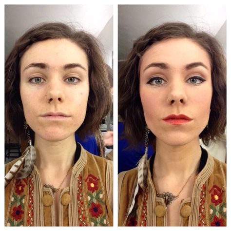 Basic theater stage makeup before and after Highlighting and lowlighting corrective work Highlighting Makeup, Stage Theater, Theater Stage, Corrective Makeup, Theatre Makeup, Show Makeup, Makeup Before And After, Makeup Books, Dance Makeup