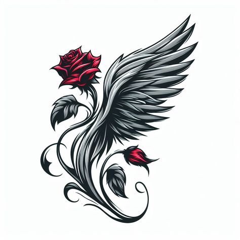 Wing Neck Tattoo, Chest Tattoo Ideas, Ball Tattoo, Half Sleeve Tattoos Drawings, Rose Tattoos For Women, Chest Hair, Wing Tattoo Designs, Flower Tattoo Back, Angel Wings Tattoo