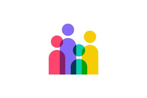 people community team family overlapping color logo vector icon illustration --------------------------------------------------------------------------------------  Logo Features :  - Only 1 file : EPS (100% vector) - Text can not be edited, just a sample preview  DM us for purchasing exclusively Community Logo Ideas, Family Logo Ideas, Together Logo Design, Engagement Logo, Family Graphic Design, Association Logo Design, Community Illustration, Community Icon, Community Logo Design