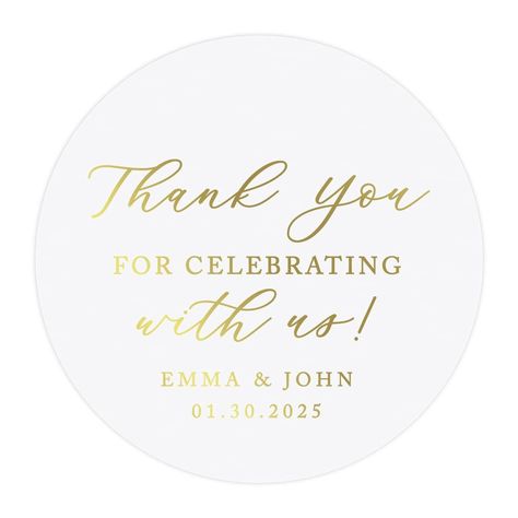 Show your appreciation to your guests with these beautiful custom wedding stickers! #wedding #thankyou . #Diy_Wedding_Planner #Personalized_Wedding_Stickers #Stickers_Wedding #Clear_Vinyl_Stickers Diy Wedding Planner, Personalized Wedding Stickers, Clear Vinyl Stickers, Stickers Wedding, Wedding Stickers Labels, Wedding Personalized, Engagement Parties, Wedding Labels, Wedding Favor Boxes