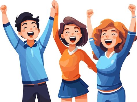 Cheerful kids cartoon characters happy b... | Premium Vector #Freepik #vector #friends-illustration #youth #victory-day #celebration-illustration Youth Illustration, Celebration Illustration, Cosplay Reference, Kids Cartoon Characters, Best Friend Day, Friends Illustration, Kids Laughing, Happy Cartoon, Happy Boy