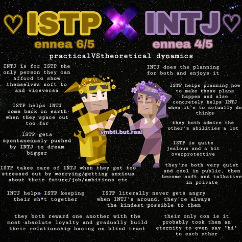 hello this is my second mbti otp bye Istp Intj Meme, Intj Istp Couple, Istj Intj Relationship, Mbti Intj Ships, Mbti In Love, Intj X Istj, Intj X Istp, Intj Ships, Istp Intj