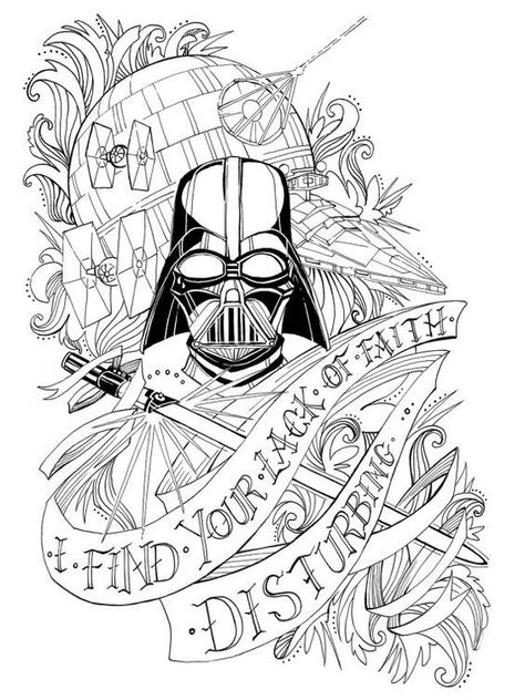 Tattoo Sleeve Disney, Star Wars Tattoo Sleeve, Darth Vader Quotes, Lack Of Faith, Star Wars Quotes, Star Wars Drawings, Star Wars Tattoo, Trash Polka, Star Wars Wallpaper