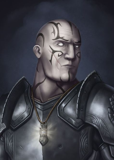 Goliath Paladin Male, Goliath Paladin, Metal Rendering, Portrait Male, Plate Armor, Dnd Races, Fantasy Portraits, Fantasy Races, Dungeons And Dragons Characters