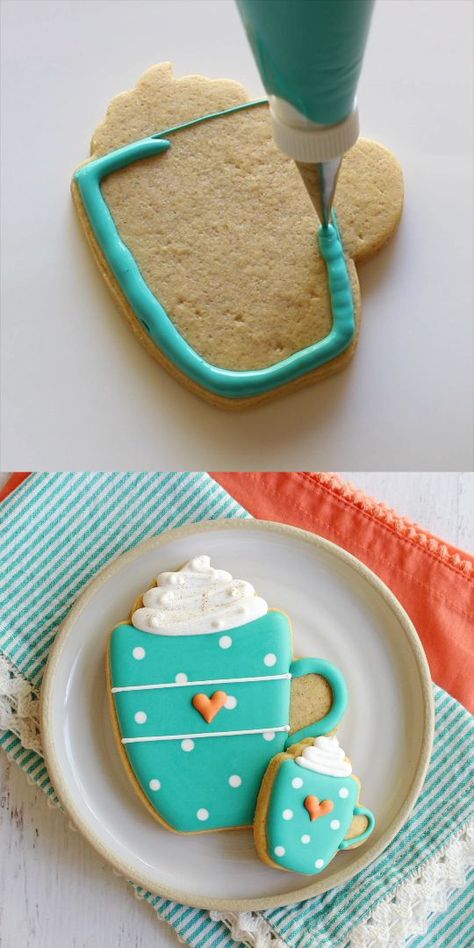 Spice Cutout Cookies, Latte Cookie, Cut Out Cookie Recipe, Best Sugar Cookie Recipe, Cutout Cookies, Pumpkin Cookie, Cookie Christmas, Best Sugar Cookies, Sugar Cookie Designs