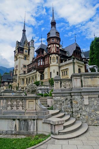 King Carol's Castle ... The jewel of the Carpathian !!!  Flickr - Photo Sharing! Beaux Arts Architecture, Sinaia Romania, Castle Romania, Peles Castle, Visit Romania, Romania Travel, Old Castle, Castle Mansion, Chateau France