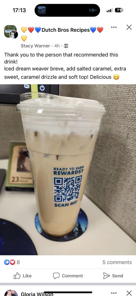 Dutch Bros Sweet Coffee, Sweet Dutch Bros Coffee Drinks, Dutch Orders, Dutch Drinks, Dutch Brothers, Custom Drinks, Dutch Bros Drinks, Iced Starbucks Drinks, Coffee Recipes Starbucks