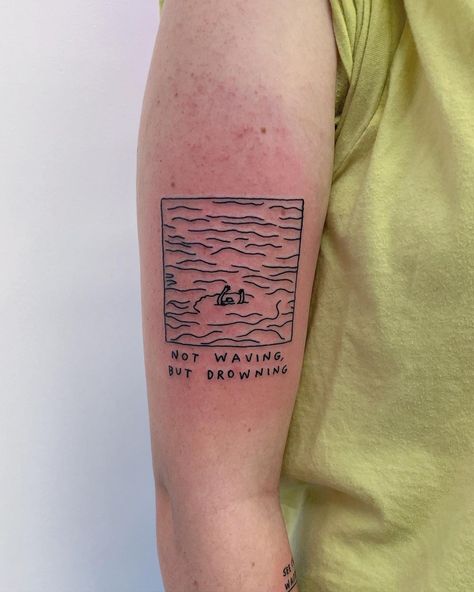 Mr Preston on Instagram: “#loylecarner #notwavingbutdrowning” Tattoo Ideas Stencil, Loyle Carner, Cowgirl Art, Vintage Cowgirl, Tattoo Tattoo, Tattoo Stencils, Preston, Body Painting, Geometric Tattoo