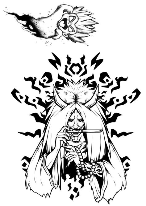 Kenpachi Tattoo, Bleach Tattoo Ideas, Refrigerator Vinyl, Bleach Tattoo, Seal Tattoo, Naruto Tattoo, Dragon Tattoo Designs, Contour Drawing, Door Decals