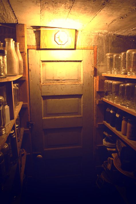 via http://icecalibre.wordpress.com/2010/02/17/40365-creepy-door/ Slender Mansion, Creepy Door, Creepy Basement, Basement Cellar, Milk Jars, Boho Cabin, Old Basement, Basement Doors, Childhood Aesthetic