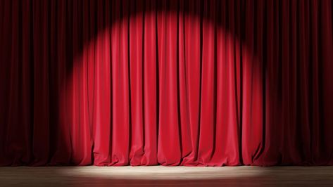 Another openin', another show ... Red Velvet Curtains, Pot Heads, Theatre Curtains, Stage Curtains, Theatre Scene, The Polar Express, Behind The Curtain, The Great White, Red Curtains