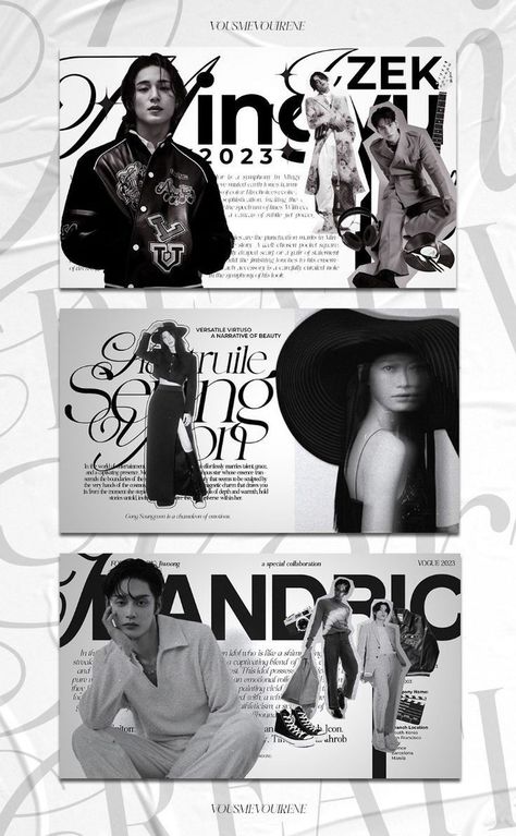 Office Graphics Design, Haute Couture Graphic Design, Magazine Inspired Design, Fashion Page Design, Insta Advertising Design, Aesthetic Report Design, Digital Magazine Design Inspiration, Vogue Magazine Layout Design, Fashion Magazine Graphic Design