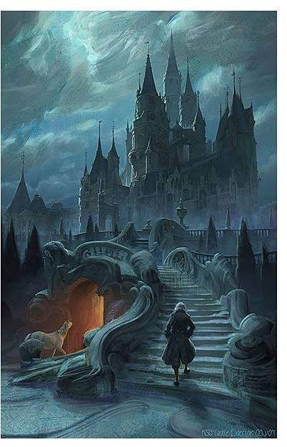 Beauty and the Beast Castle Exterior Canvas Beast Concept Art, Concept Art Landscape, Castle Exterior, Beast's Castle, Shop Disney, Concept Art World, Images Disney, Castle Art, رعب نفسي