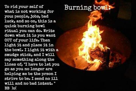 Burning Paper Spells, Love Spell Bowl, Burn Bowl Ritual, Herb Burning Bowl, Love Bowl Witchcraft, Burning Paper Witchcraft, Hair Burning Ritual, Burning Bowl Ritual, Fire Cleansing Ritual