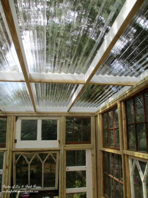 Building a Repurposed Windows Greenhouse – Our Fairfield Home & Garden Windows Greenhouse, Gardening Beds, Dream Greenhouse, Designer Garden, Window Greenhouse, Patio Gardens, Greenhouse Farming, House Gardening, Conservatory Greenhouse