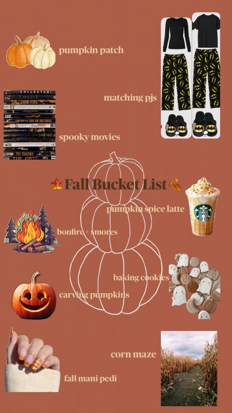 Fall activities Cute Fall Sleepover Ideas, Fall Sleepover Activities, Fall Sleepover Ideas For Teens, Aesthetic Fall Sleepover Ideas, Fall Activities For Teens, Spooky Movies, Corn Maze, Fall Bucket List, Activities For Teens