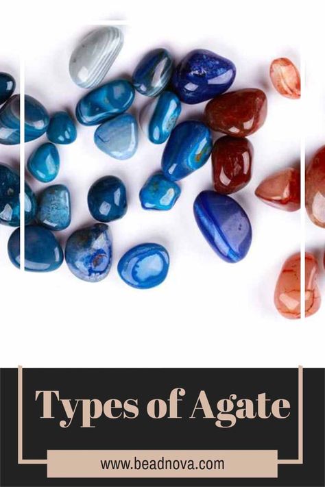 What are the Different Types of Agate? - Beadnova Agate Crystal Stones, Agate Crystal Meaning, Types Of Agate, Crystal Magick, Crystals Energy, Sparkly Crystals, Rock Tumbling, Agate Meaning, Crystal Guide