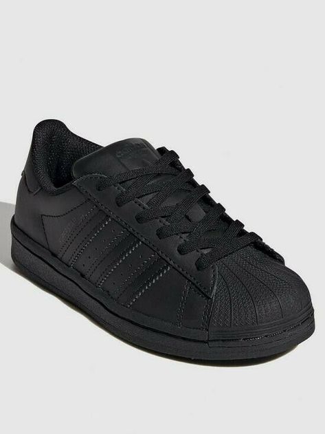 My eBay: Active Black School Shoes, Adidas Superstar Black, Year 9, Adidas Trainers, Adidas Originals Superstar, Sportswear Fashion, Trainers Black, Black Trainers, Adidas Superstar Sneaker