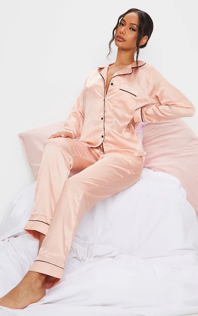 Satin Pajamas for Women | Silky PJs | PrettyLittleThing USA