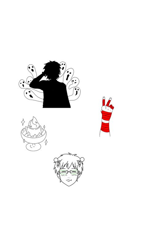 Saiki K Tattoo Ideas, Saiki K Tattoo, Impulsive Tattoos, Subtle Anime Tattoos, Tiny Flower Tattoos, K Tattoo, Cute Tats, Saiki K, Anime Tattoo