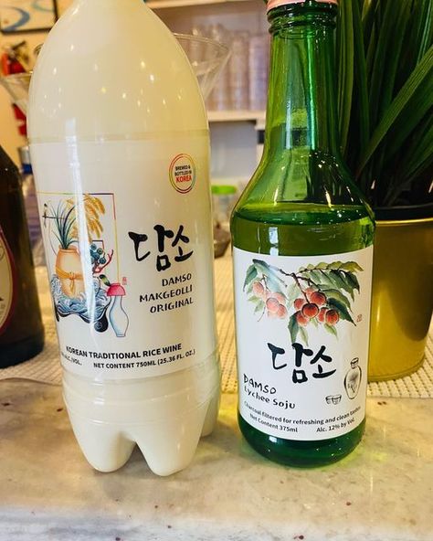 Kalbi Asian Bistro on Instagram: "Yay we are finally getting Makgeolli!! Ifykyn 😎 Korean rice fermented alcohol beverage! Soo good 😊 also a Lychee flavored Soju! We will start serving them Next Tuesday. #makgeolli #막걸리 #담소 #damsosoju" Asian Alcoholic Drinks, Korean Alcohol, Trendy Drinks, Asian Bistro, Korea Food, Korean Rice, Food Street, Rice Wine, Aesthetic Pastel