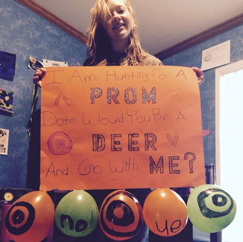 Hunting Promposal For Him, Country Hoco Posters, Prom Proposal For Guys Country, Guy Promposal, Hunting Promposal, Turnabout Proposal, Country Promposal, Prom Asks, Girl Ask Guy