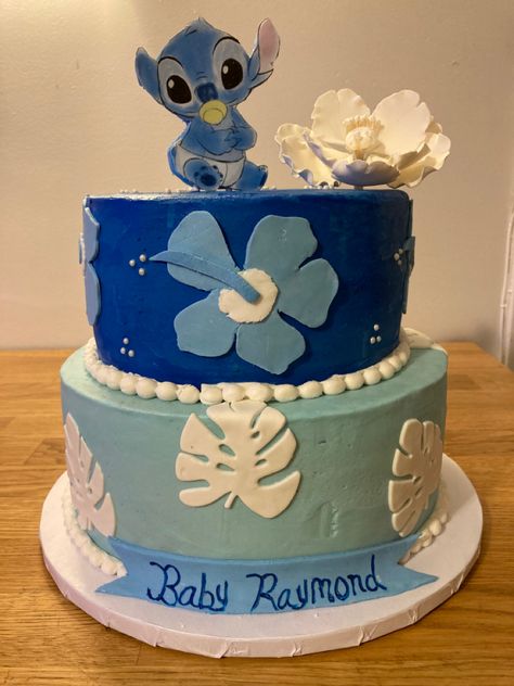 Stitch Baby Shower Theme, Frosting Fondant, Hazelnut Filling, Lisa Baby, Babby Shower, Stitch Cake, Stitch Quotes, Pastel Baby Shower, Lilo And Stitch Quotes