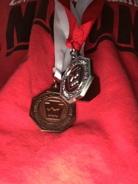 These are the first medals I ever won at I swim meet. I got two bronzes and one silver. Swimming Medals, Swim Meet, Gshock Watch, Michael Kors Watch, The First, Michael Kors, Swimming, Silver