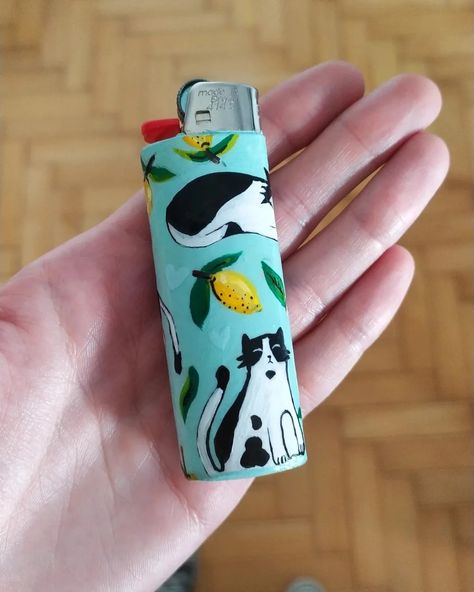 Hand Painted Lighters, Painted Lighters, Avon Lip Gloss, Avon Lip, Cool Lighters, Lighter Case, Lip Gloss, Hand Painted, Quick Saves