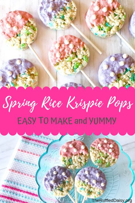 Colorful Rice Crispy Treats, Colorful Rice Krispie Treats, Rice Krispie Treats Using Peeps, Rice Krispie Treats Different Cereal, School Party Snacks, Rice Krispies Pops, Carrot Desserts, Rice Krispie Cereal, Chocolate Butter