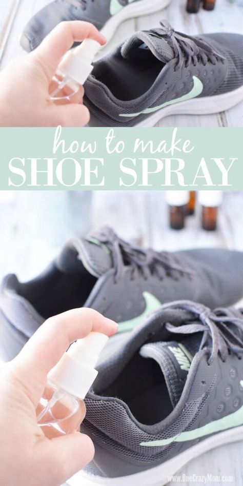 This easy DIY Shoe Deodorizer Spray works to get rid of yucky shoe odors. Learn how to make shoe spray for odor that is quick and easy. This is the best shoe odor spray. Shoe spray is very inexpensive to make. Try shoe odor spray and you will love how it works. Shoe odor eliminator is amazing! Diy Shoe Deodorizer, Natural Shoe Deodorizer, Smelly Underarms, Deodorizer Spray, Shoe Deodorizer, Shoe Spray, Stinky Shoes, Smelly Shoes, Deodorize Shoes