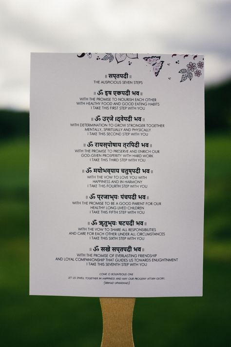 Indian Wedding Vows, Hindu American Wedding, 7 Vows In Hindu Marriage, Indian Asthetics, Wedding Slogans, Shaadi Ideas, Wedding Card Decorations, Indian American Weddings, Hindu Vedas