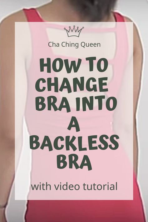 Quick way to take a plain old bra and turn it into a backless bra. Diy Backless Shirt, Backless Bra Diy, Bh Hacks, Bra Hacks Diy, Strapless Bra Hacks, Diy Backless, Bh Tricks, Bras For Backless Dresses, Hide Bra Straps