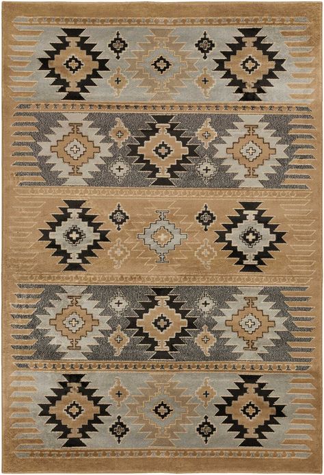 Paramount PAR-1045 Rug Southwest Area Rugs, Southwest Rugs, Cool Color Palette, Surya Rug, Southwestern Area Rugs, Faux Fur Pillow, Black Area Rugs, Geometric Area Rug, Neutral Rugs