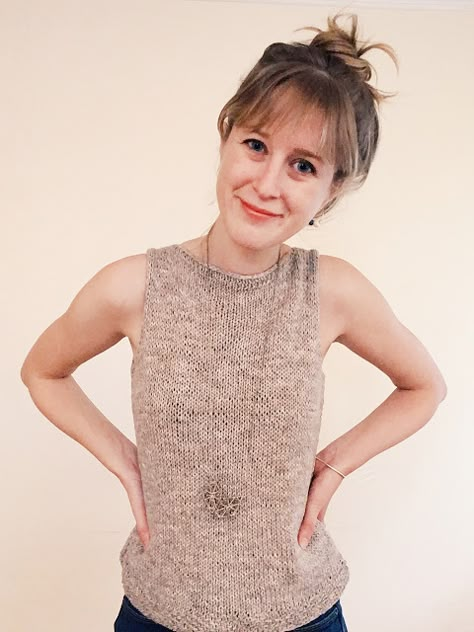 Knitted Tank Top Pattern Free, Knit Top Pattern Free, Knit Tank Pattern, Knit Tank Top Pattern, Summer Knitting Patterns, Knit Top Patterns, Tank Top Pattern, Knit Vest Pattern, Sleeveless Tops Summer