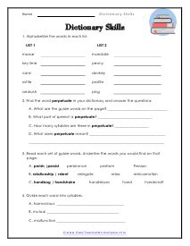 Dictionary Skills Worksheets Guide Words Activities Dictionary, Dictionary Skills Worksheet, Dictionary Worksheets, Dictionary Activities, Vocabulary Games For Kids, 7th Grade Writing, Prefix Worksheet, Homophones Worksheets, Punctuation Worksheets