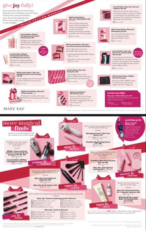 Marykay Holiday 2022, Beauty Salon Opening Party Ideas, Mary Kay Catalog, Salon Openings, Mary Kay Christmas, Mary Kay Holiday, Mary Kay Gifts, Graphics Board, Mary Kay Marketing