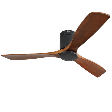 Sofucor 52'' Modern Ceiling Fan,with Remote Control,Farmhouse Modern Walnut 3 Blades Ceiling Fan Noise-Free Modern Wood Ceiling, Ceiling Fan No Light, Wood Ceiling Fans, Farmhouse Ceiling Fan, Ceiling Fans Without Lights, 3 Blade Ceiling Fan, Bedroom Patio, Farmhouse Modern, Wood Ceiling