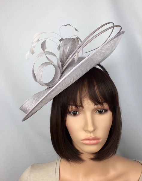 Bride Head Piece, Silver Fascinator, Royal Blue Fascinator, Grey Fascinator, Ascot Ladies Day, Navy Fascinator, Bride Head, Green Fascinator, Grey Wedding