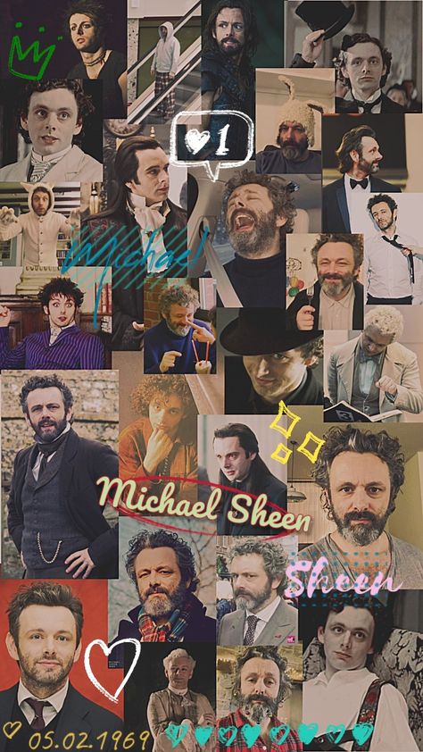 Wallpaper Good Omens Collage Wallpaper, Michael Sheen Cute, Michael Sheen Wallpaper, Michael X, Old Married Couple, Martin Sheen, Go Wallpaper, David Michael, Ineffable Husbands