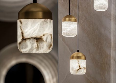 United Alabaster: “the ‘Glans’ lamp comes directly from nature” Alabaster Floor Lamp, Alabaster Pendant Light, Magical Bedroom, Alabaster Lamp, Contemporary Lamps, Copper Plated, Suspension Lamp, Beautiful Lamp, Diffused Light