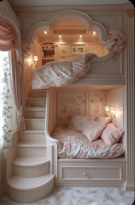 Vintage Feminine Bedroom, Manifestation Lifestyle, Fairytale Bedroom, Pink Bedroom Walls, Princess Bedrooms, Background References, Cozy Rooms, Dream Bedroom Inspiration, Aesthetic Interior