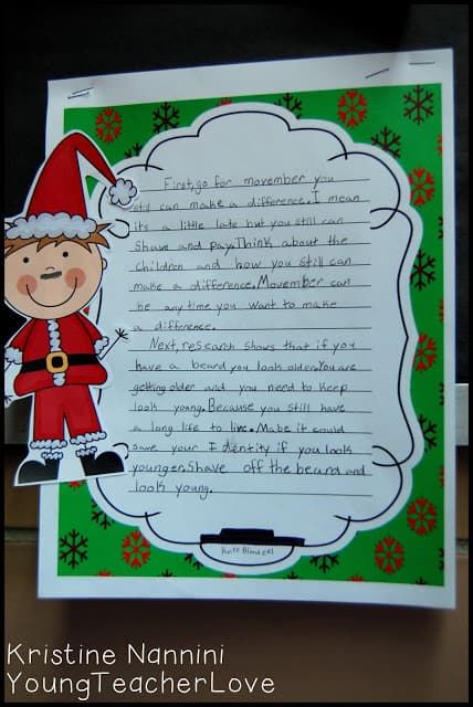 Christmas Persuasive Writing - Help your upper elementary 3rd, 4th, 5th, and 6th grade students get into the holiday spirit with this great resource. You get six Christmas themed persuasive writing prompts, differentiated planning pages (or graphic organizers), poster oprtoin, and publishing pages. Your kids will be engaged AND writing throughout December. {third, fourth, fifth, sixth graders} #YoungTeacherLove Persuasive Writing Christmas, Middle School Writing Prompts, Christmas Writing Prompts, Persuasive Writing Prompts, Elementary Principal, Christmas Writing, 1st Grade Writing, Middle School Writing, Homeschool Elementary