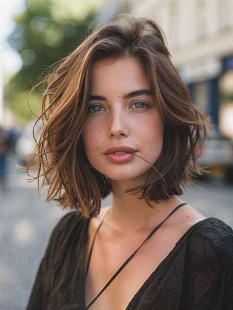 Best Bob Haircuts for Round Faces: Stylish and Flattering Ideas for 2024 Round Face Haircuts Medium, Bobs For Round Faces, Rachel Hair, Bob Haircut For Round Face, Asymmetrical Bob Haircuts, Haircuts For Round Faces, Wavy Bob Haircuts, Choppy Bob Haircuts, Best Bob Haircuts