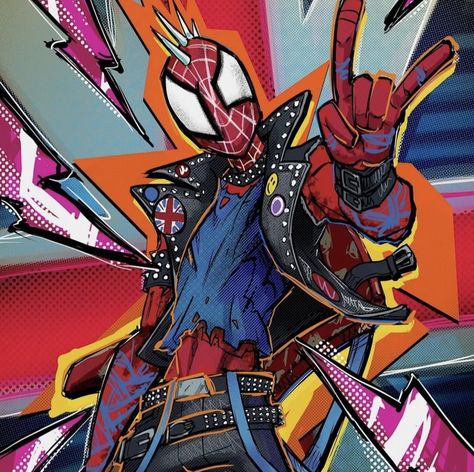 Spider Punk Pfp, Punk Pfp, Daniel Kaluuya, Spiderverse Spiderman, Spider Punk, Across The Spider Verse, Spider Verse, The Cast, Art Artist