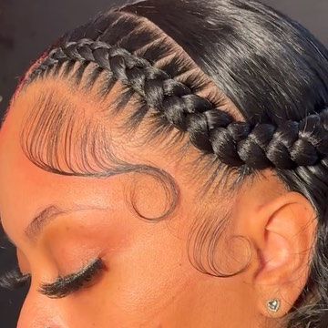 SantanaStylezz💕🐐 on Instagram: "quick weave w/ 2 stitch braids hair included!😍😮‍💨 appointments available on the site! Follow me for more content! • • • • • #knotlessbraids #chicagohairstylist #chicagobraider #indianabraider #senegalesetwist #bohobraids #chicagostyles #closure #closuresewin #frontal #tribals #stichbraids #indianahairstylist #braidedwig #sewin #stitchbraidclass #wig #wiginstall #wiginfluencer #bob #quickweave #quickweave2stitchbraids #SantanaStylezz 🐐" 2 Stitch Braids With Quick Weave, Closure Quick Weave Hairstyles, 2 Stitch Braids, Bob Quickweave, Boho Bra, Quick Weave Bob, 2 Braids, Unique Braids, Quick Weave Hairstyles