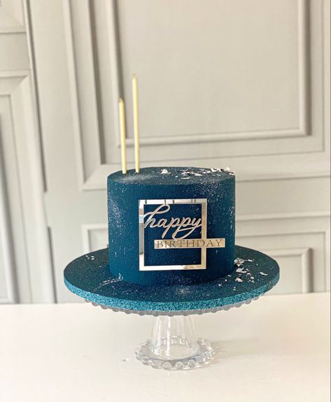 Birthday Cake Royal Blue, Cake Royal Blue, Modern Cake, Modern Cakes, Cakes For Men, Blue Velvet, Royal Blue, Birthday Cake, Happy Birthday